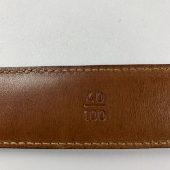 Trafalgar Dress Belt Men's 40 Dark Brown‎ Genuine Leather Business Attire 8345 - Picture 5 of 10